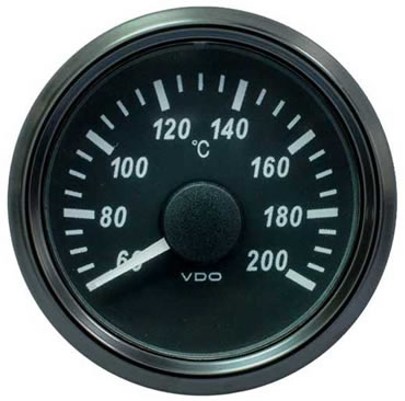 VDO SingleViu Cylinder Temperature Gauge 200C